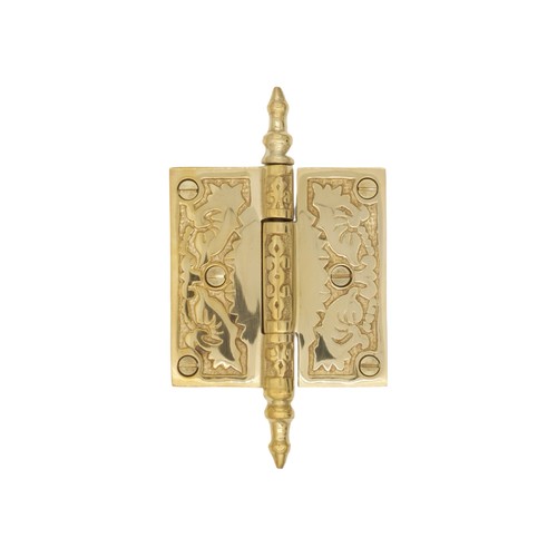 Victorian polished brass door - polished,