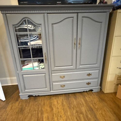 Gray freestanding wardrobe - gray,