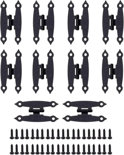 Pack black cabinet hinges - black,